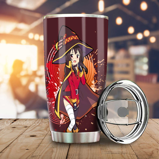 Anime Sexy Girl Megumin Tumbler Cup Custom KonoSuba Anime Car Accessories - Gearcarcover - 1