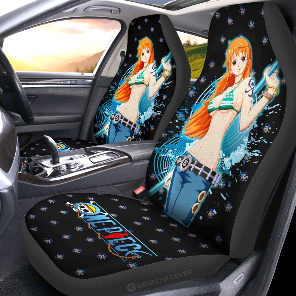 Anime Sexy Girl Nami Car Seat Covers Custom One Piece Anime - Gearcarcover - 2