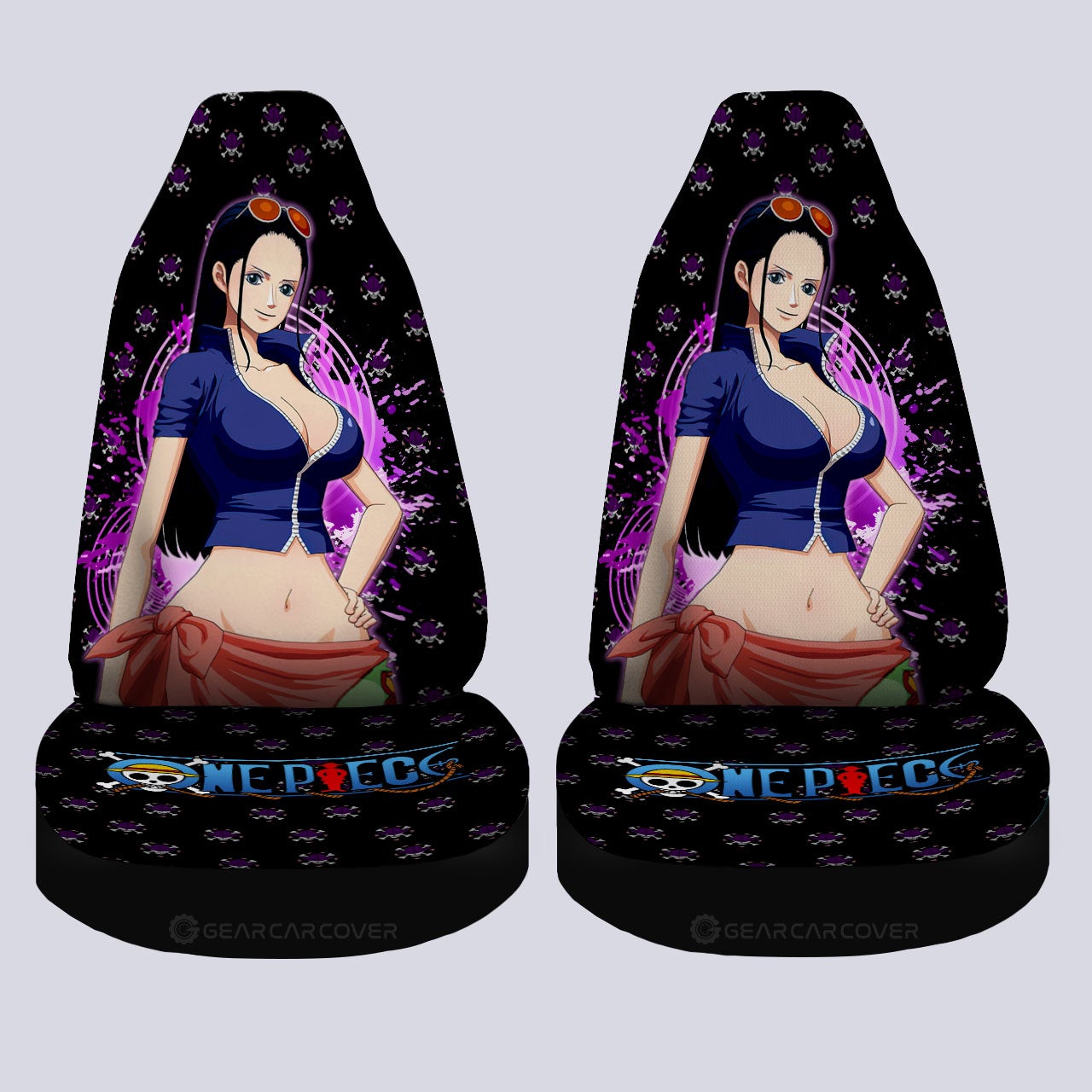 Anime Sexy Girl Nico Robin Car Seat Covers Custom One Piece Anime