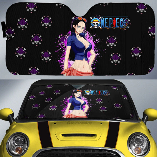 Anime Sexy Girl Nico Robin Car Sunshade Custom One Piece Anime - Gearcarcover - 1