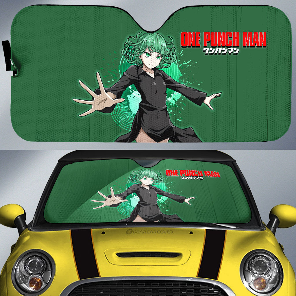 Anime Sexy Girl Tatsumaki Car Sunshade Custom One Punch Man Anime Car Accessories - Gearcarcover - 1