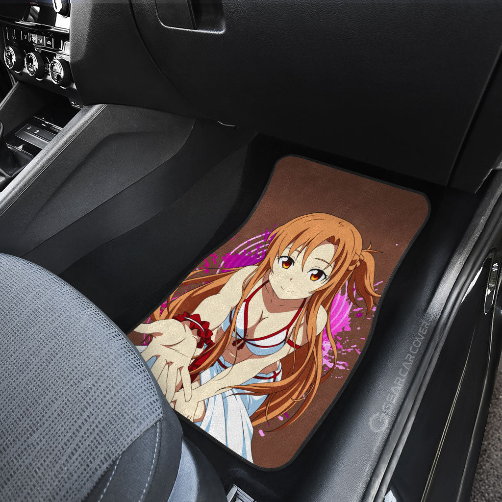 Anime Waifu Girl Asuna Yuuki Car Floor Mats Custom Sword Art Online Anime Car Accessories - Gearcarcover - 4