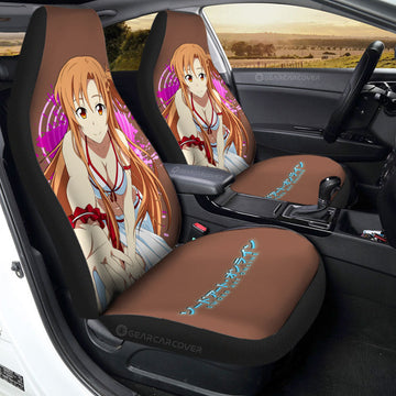 Anime Waifu Girl Asuna Yuuki Car Seat Covers Custom Sword Art Online Anime Car Accessories - Gearcarcover - 1