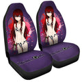 Anime Waifu Girl Kurisu Makise Car Seat Covers Custom Steins;Gate Anime Car Accessories - Gearcarcover - 3