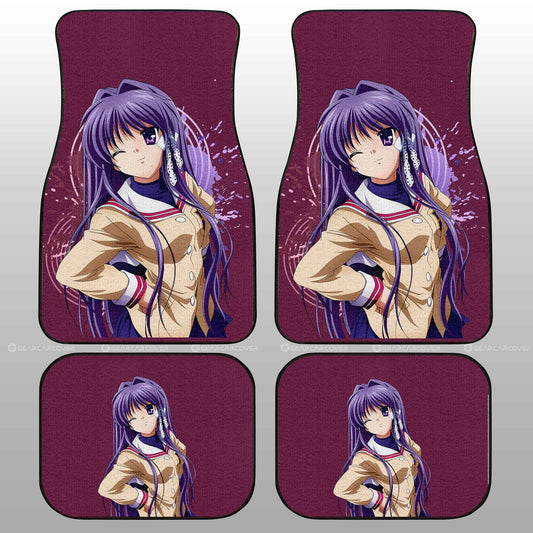 Anime Waifu Girl Kyou Fujibayashi Car Floor Mats Custom Clannad Anime Car Accessories - Gearcarcover - 2