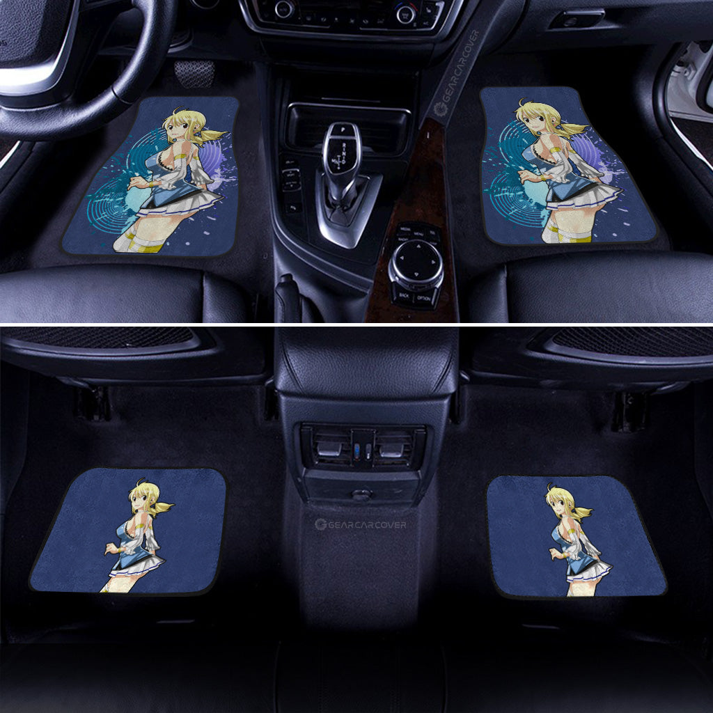 Anime Waifu Girl Lucy Heartfilia Car Floor Mats Custom Fairy Tail Anime Car Accessories - Gearcarcover - 3
