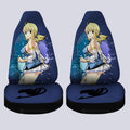 Anime Waifu Girl Lucy Heartfilia Car Seat Covers Custom Fairy Tail Anime Car Accessories - Gearcarcover - 4