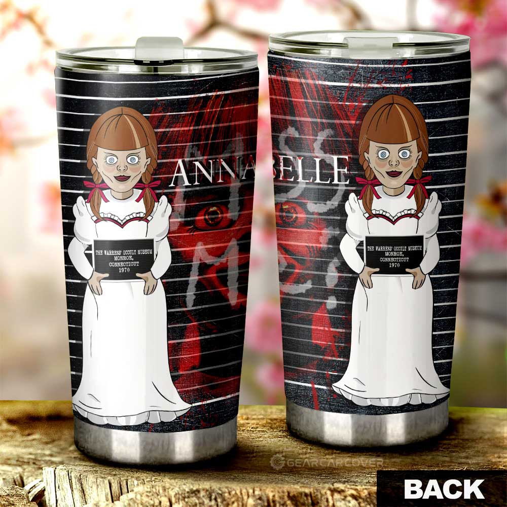 Annabelle in The Conjuring and Annabelle Tumbler Cup Custom Horror Characters Car Interior Accessories - Gearcarcover - 3