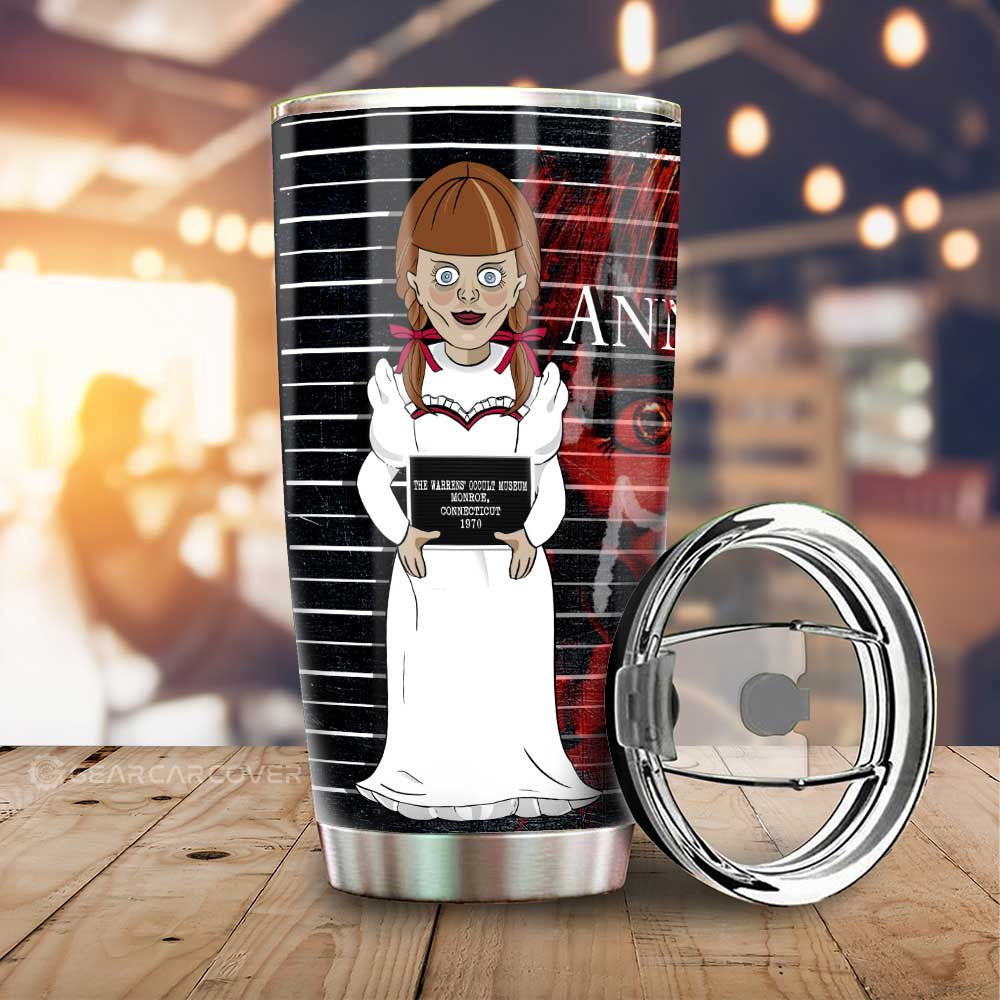 Annabelle in The Conjuring and Annabelle Tumbler Cup Custom Horror Characters Car Interior Accessories - Gearcarcover - 1