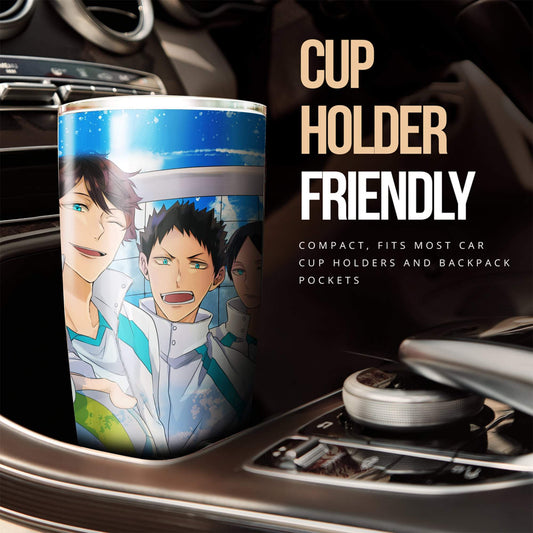 Aoba Johsai Tumbler Cup Custom Anime Haikyuu Car Accessories - Gearcarcover - 2