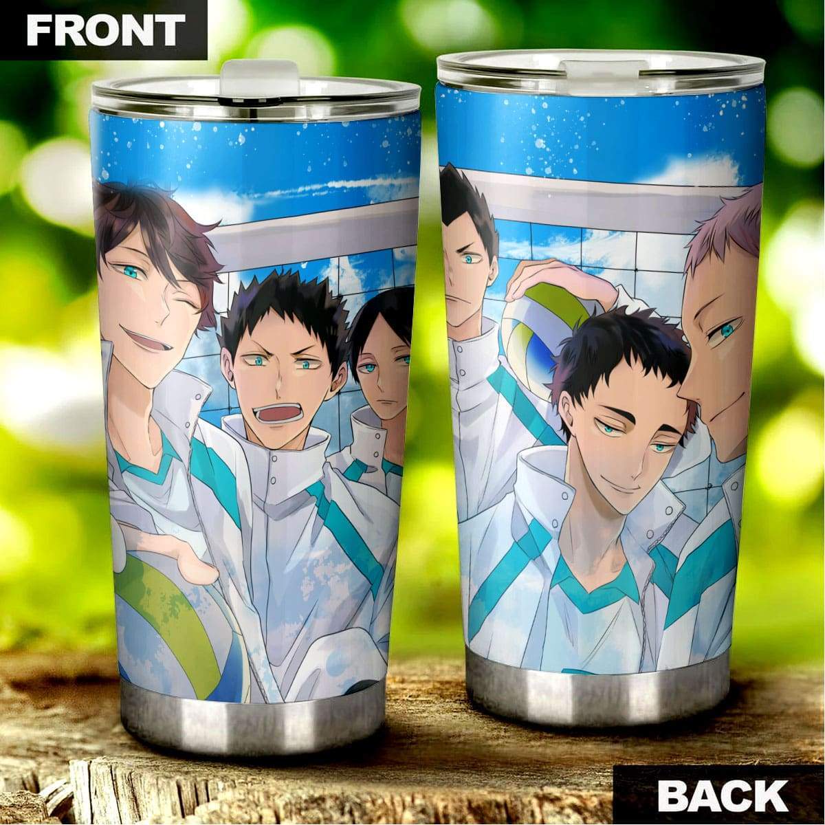 Aoba Johsai Tumbler Cup Custom Anime Haikyuu Car Accessories - Gearcarcover - 3