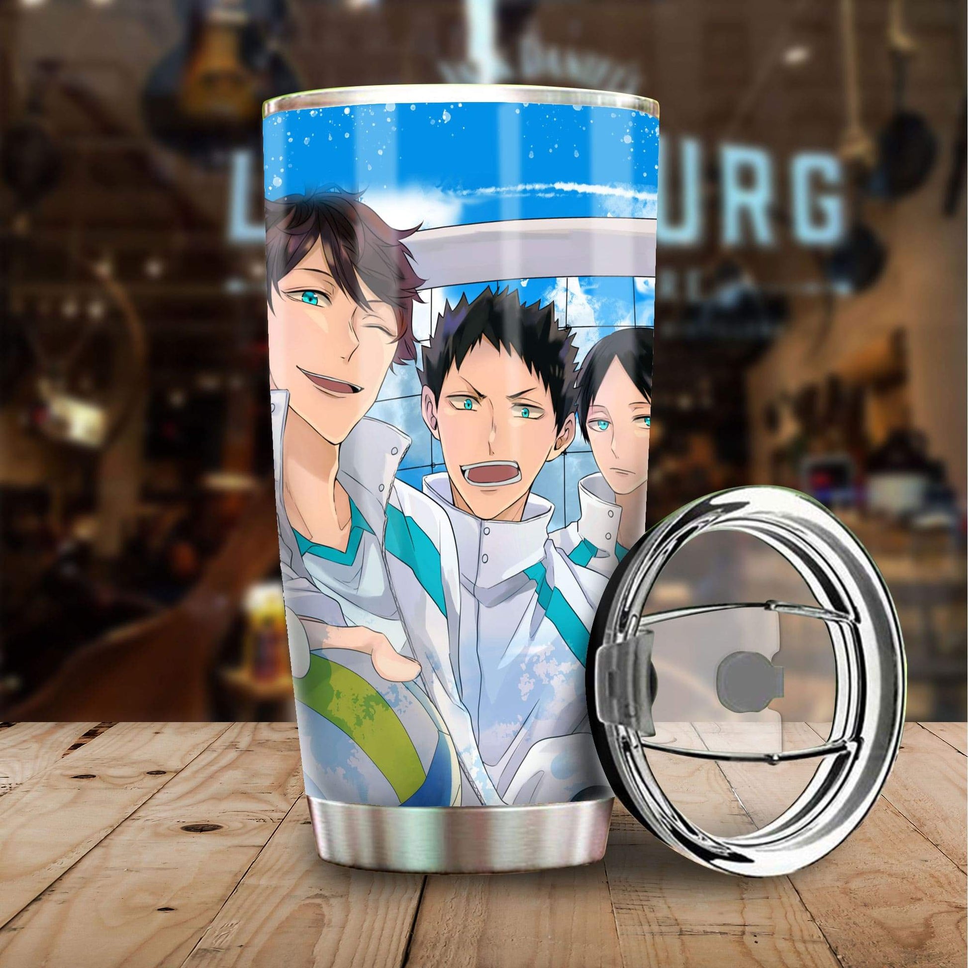 Aoba Johsai Tumbler Cup Custom Anime Haikyuu Car Accessories - Gearcarcover - 1