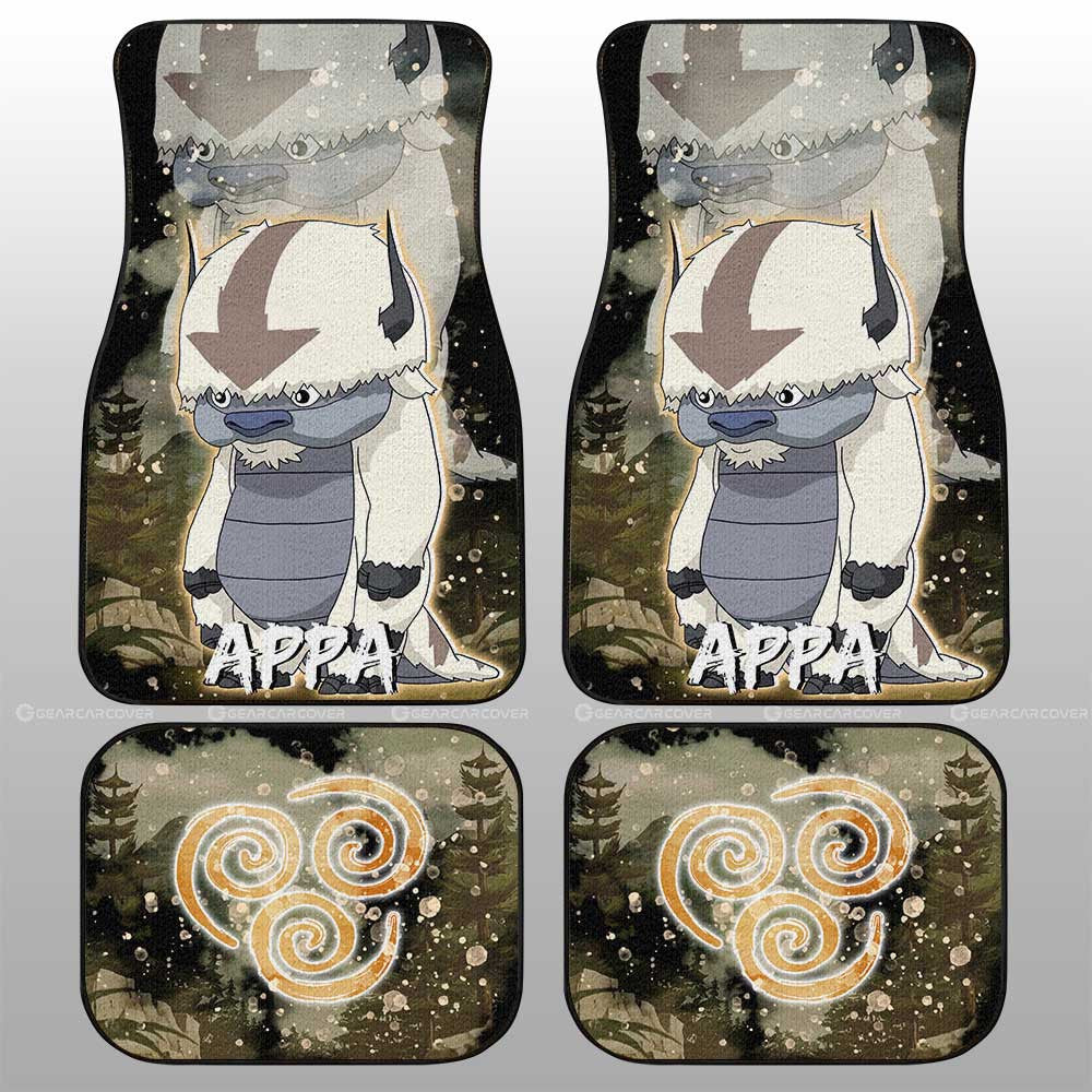 Appa Car Floor Mats Custom Avatar The Last Airbender Anime - Gearcarcover - 1