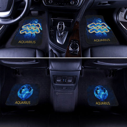 Aquarius Car Floor Mats Custom Zodiac Car Accessories - Gearcarcover - 2
