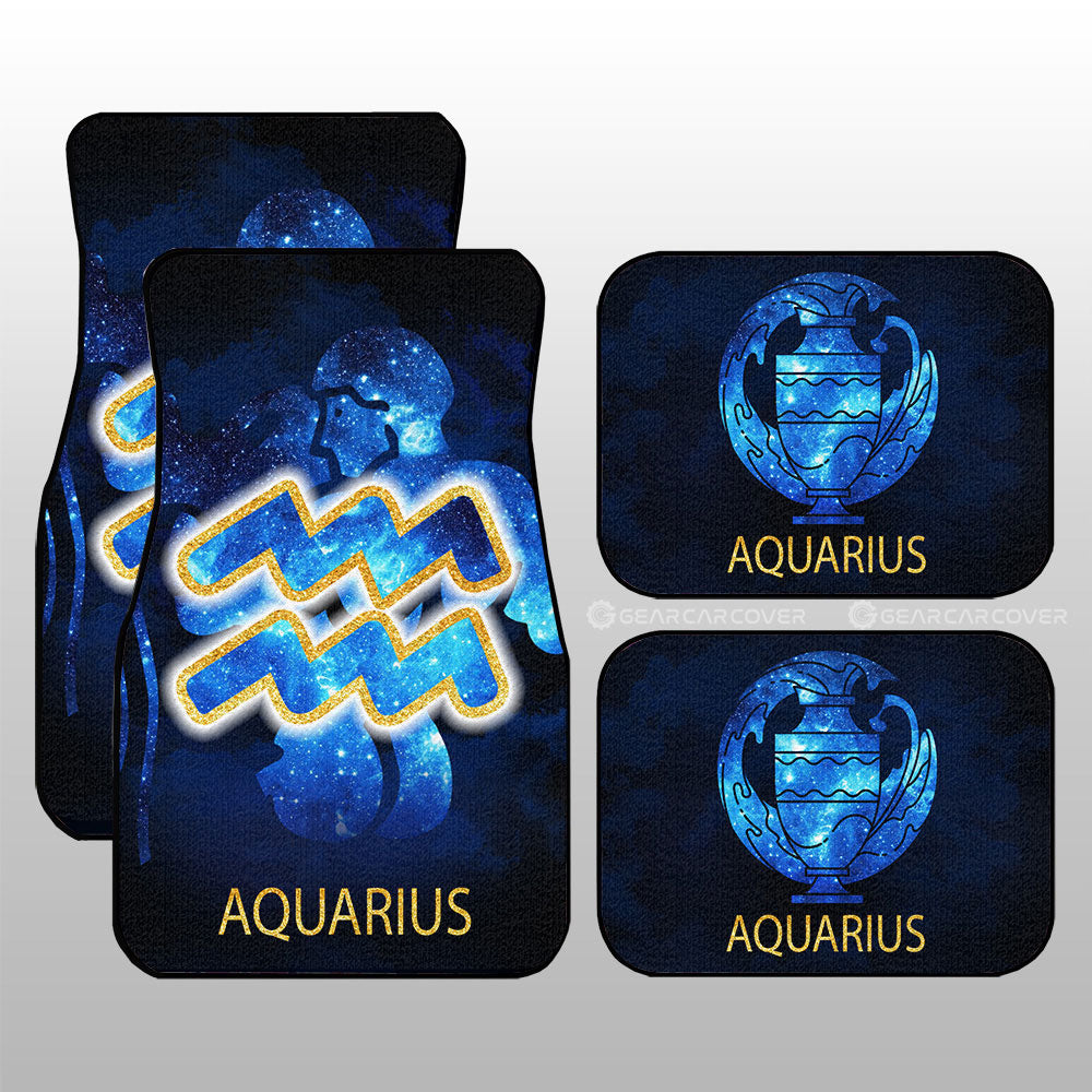 Aquarius Car Floor Mats Custom Zodiac Car Accessories - Gearcarcover - 3