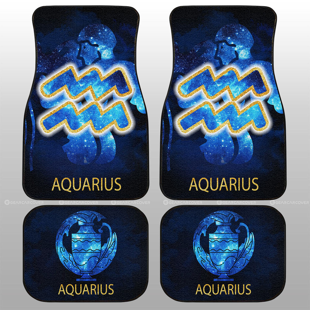 Aquarius Car Floor Mats Custom Zodiac Car Accessories - Gearcarcover - 1