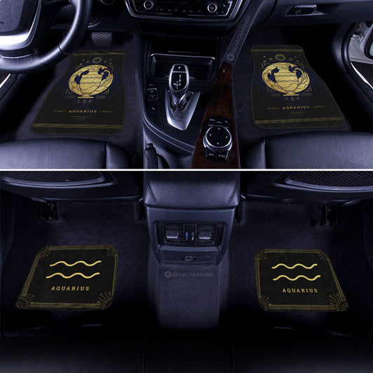 Aquarius Car Floor Mats Custom Zodiac Car Accessories - Gearcarcover - 2