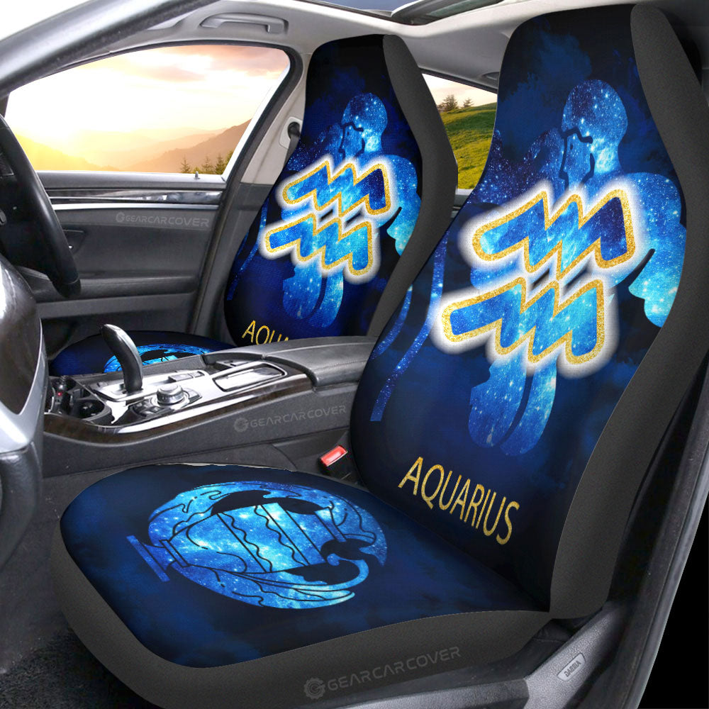 Aquarius Car Seat Covers Custom Zodiac Car Accessories - Gearcarcover - 4