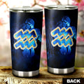 Aquarius Tumbler Cup Custom Name Zodiac Car Interior Accessories - Gearcarcover - 3