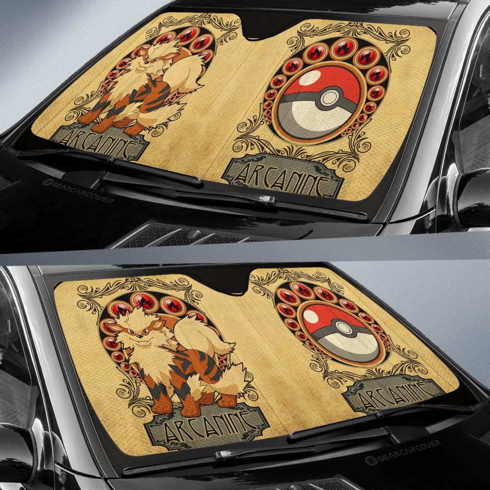 Arcanine Car Sunshade Custom Car Interior Accessories - Gearcarcover - 2