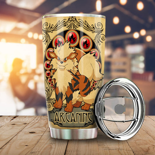 Arcanine Tumbler Cup Custom Car Interior Accessories - Gearcarcover - 1
