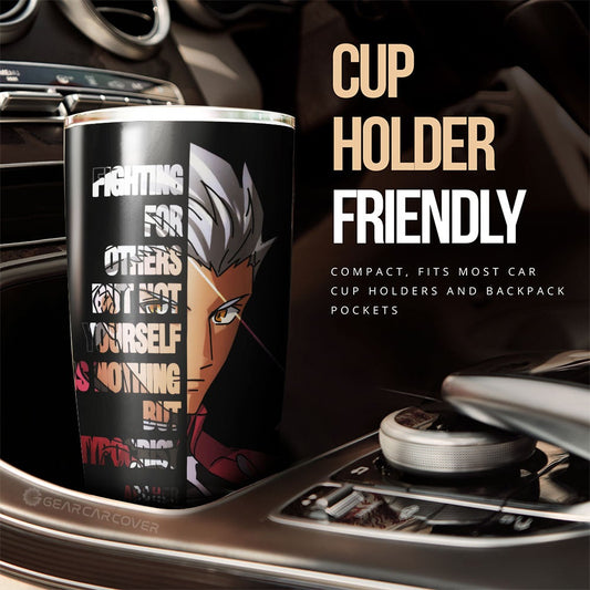 Archer Tumbler Cup Custom Fate Stay Night Anime Car Accessories - Gearcarcover - 2