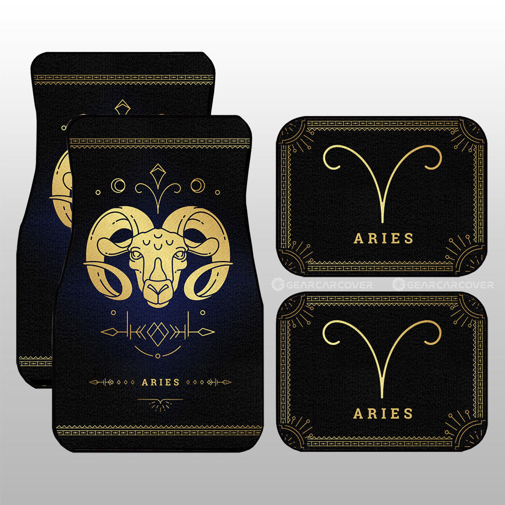 Aries Car Floor Mats Custom Zodiac Car Accessories - Gearcarcover - 3