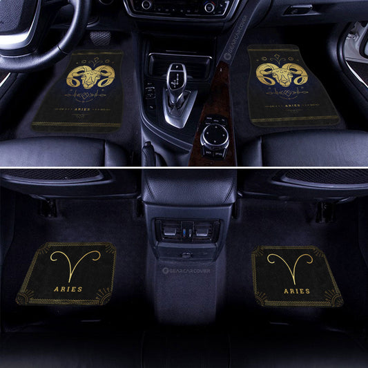 Aries Car Floor Mats Custom Zodiac Car Accessories - Gearcarcover - 2