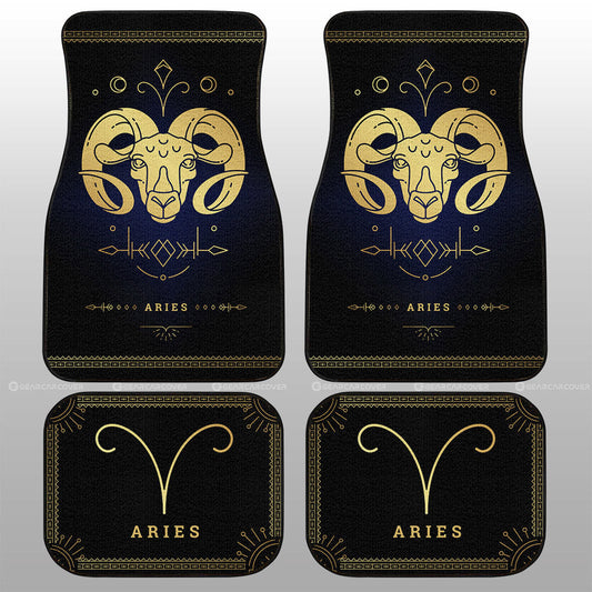 Aries Car Floor Mats Custom Zodiac Car Accessories - Gearcarcover - 1