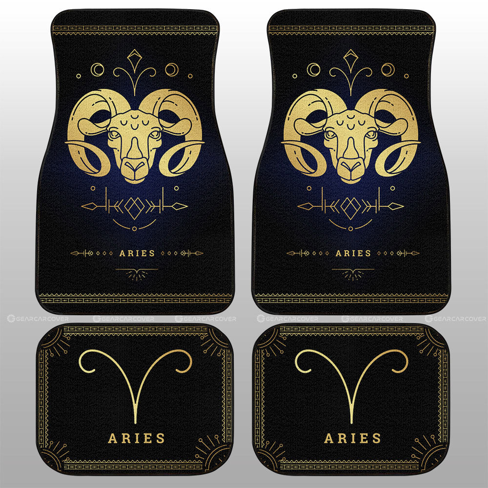 Aries Car Floor Mats Custom Zodiac Car Accessories - Gearcarcover - 1