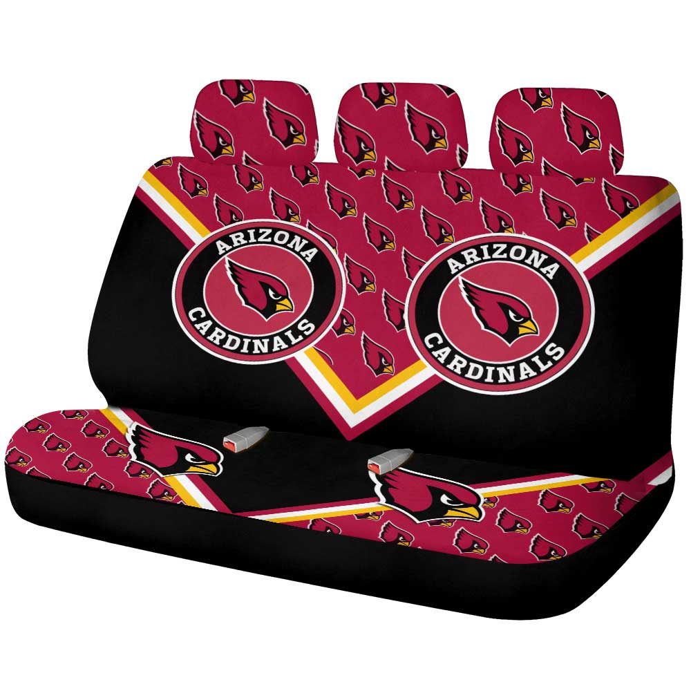 Arizona Cardinals Car Back Seat Cover Custom Car Decorations For Fans - Gearcarcover - 1