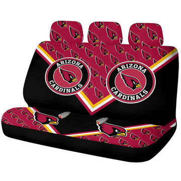 Arizona Cardinals Car Back Seat Cover Custom Car Decorations For Fans - Gearcarcover - 1