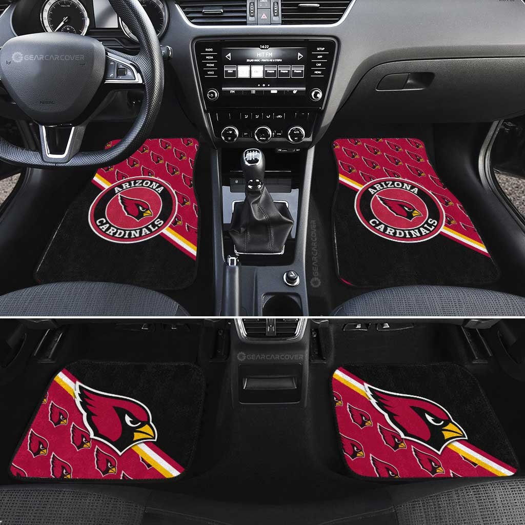 Arizona Cardinals Car Floor Mats Custom Car Accessories For Fans - Gearcarcover - 2