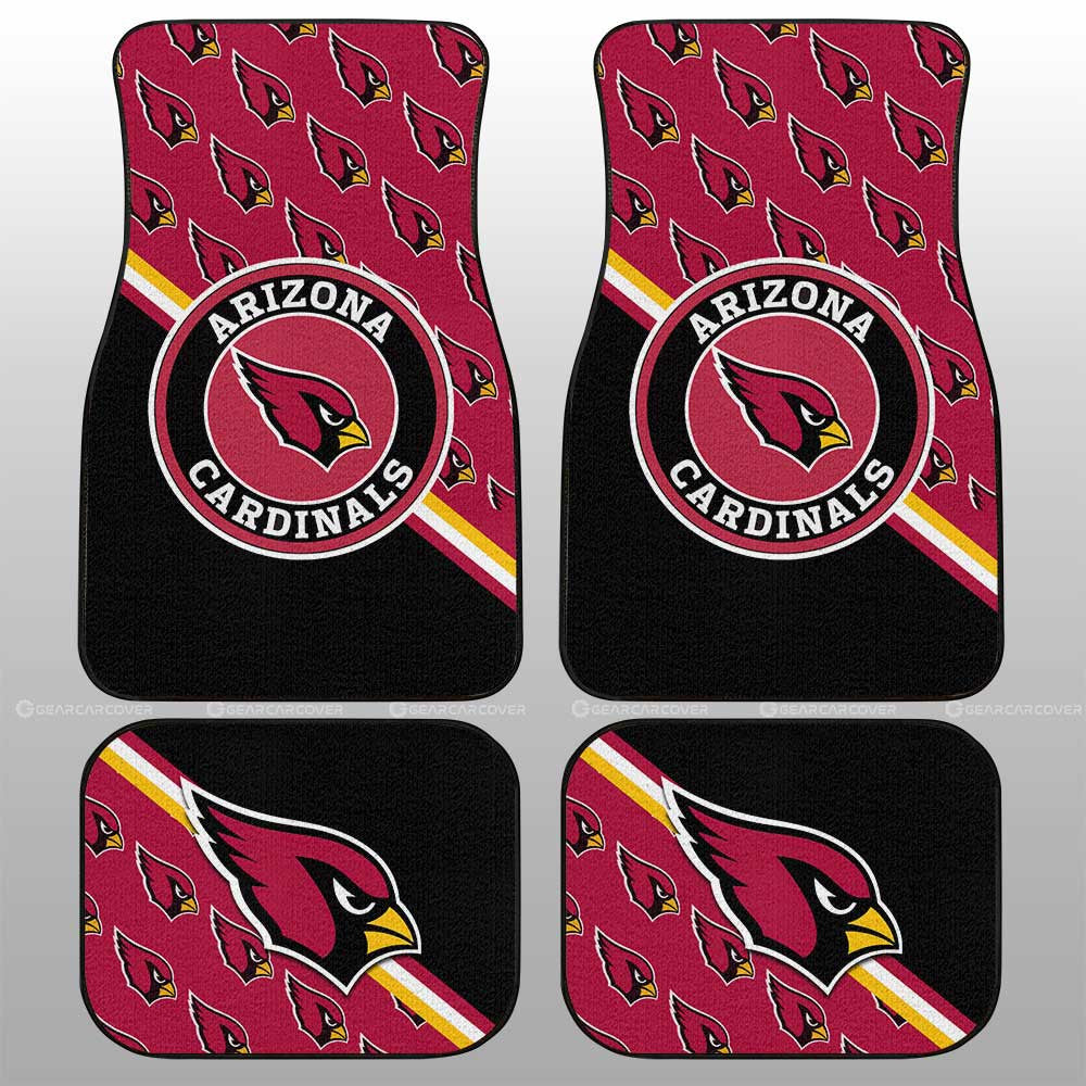 Arizona Cardinals Car Floor Mats Custom Car Accessories For Fans - Gearcarcover - 1