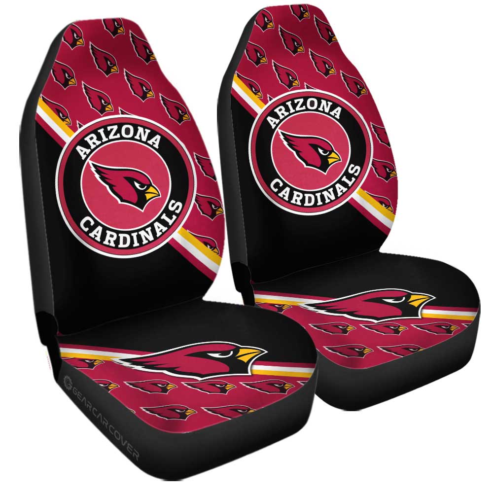 Arizona Cardinals Car Seat Covers Custom Car Accessories For Fans - Gearcarcover - 3