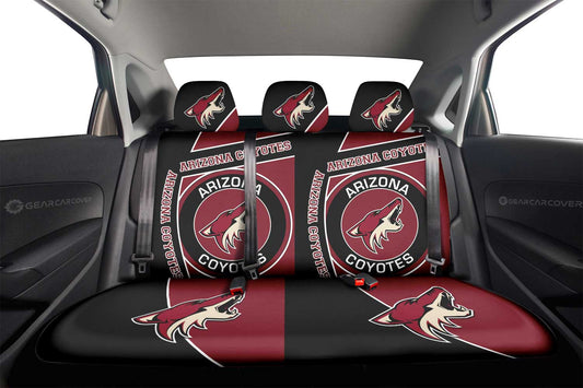 Arizona Coyotes Car Back Seat Cover Custom Car Accessories For Fans - Gearcarcover - 2