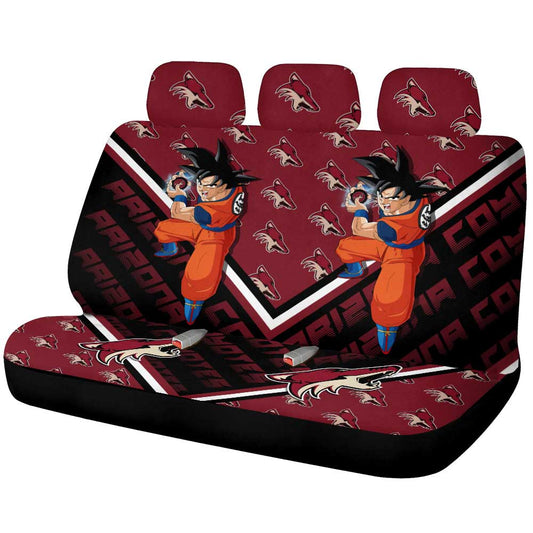 Arizona Coyotes Car Back Seat Cover Custom Car Decorations For Fans - Gearcarcover - 1