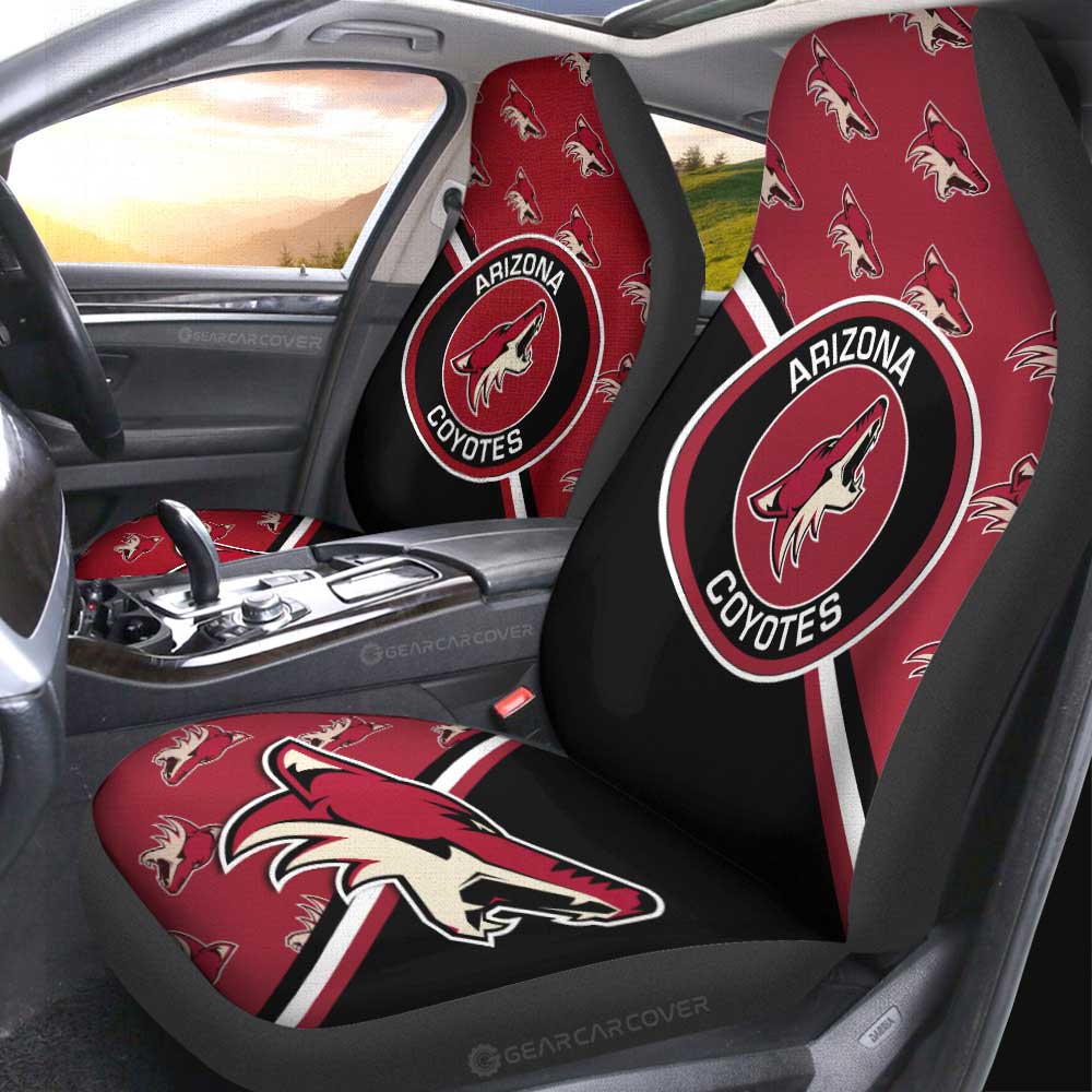 Arizona Coyotes Car Seat Covers Custom Car Accessories For Fans - Gearcarcover - 2