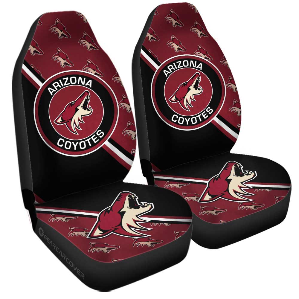 Arizona Coyotes Car Seat Covers Custom Car Accessories For Fans - Gearcarcover - 3