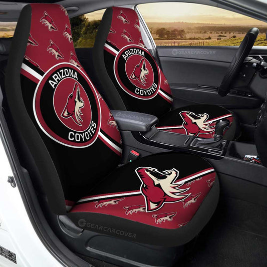 Arizona Coyotes Car Seat Covers Custom Car Accessories For Fans - Gearcarcover - 1