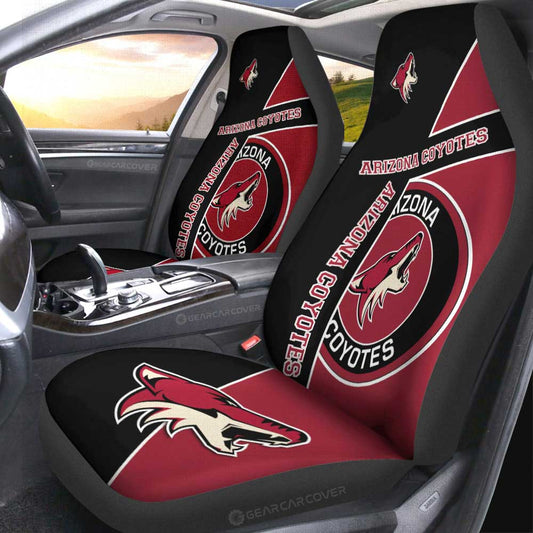 Arizona Coyotes Car Seat Covers Custom Car Decorations For Fans - Gearcarcover - 2
