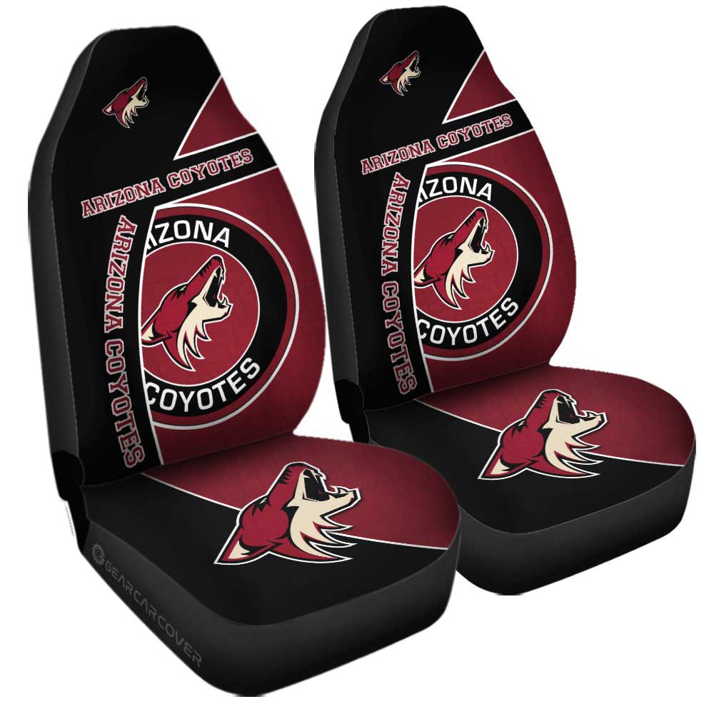 Arizona Coyotes Car Seat Covers Custom Car Decorations For Fans - Gearcarcover - 3