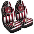 Arizona Coyotes Car Seat Covers Custom US Flag Style - Gearcarcover - 3