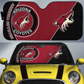 Arizona Coyotes Car Sunshade Custom Car Accessories For Fans - Gearcarcover - 1