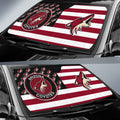 Arizona Coyotes Car Sunshade Custom US Flag Style - Gearcarcover - 2