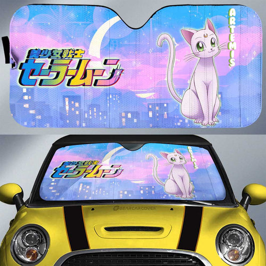 Artemis Car Sunshade Custom Sailor Moon Anime Car Interior Accessories - Gearcarcover - 1