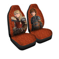 Astrid and Hiccup Car Seat Covers Custom Couple Car Accessories - Gearcarcover - 3