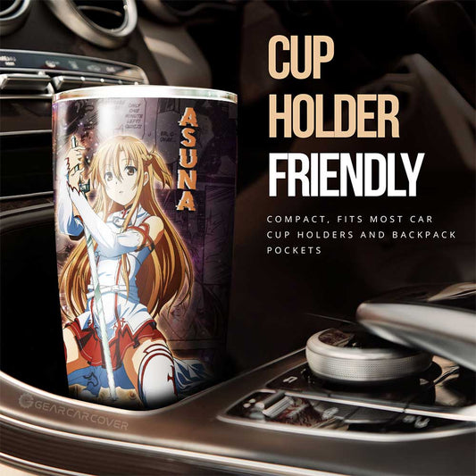 Asuna Tumbler Cup Custom Sword Art Online Anime Manga Galaxy Style - Gearcarcover - 2