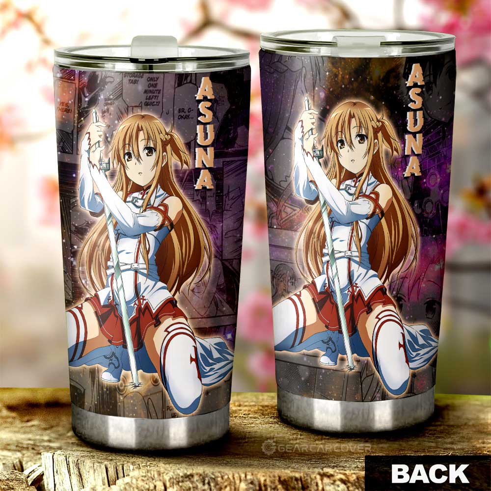Asuna Tumbler Cup Custom Sword Art Online Anime Manga Galaxy Style - Gearcarcover - 3