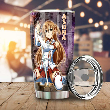 Asuna Tumbler Cup Custom Sword Art Online Anime Manga Galaxy Style - Gearcarcover - 1